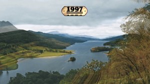 13K views · 92 reactions | See the Scottish landscape change over time from the Queen's View! | The Time Travel Artist | Facebook