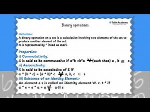 Chp 2: Sets, Functions & Groups | What are BINARY OPERATIONS?