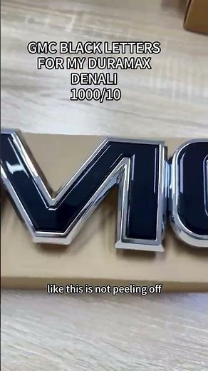This chrome-plated black GMC logo looks absolutely stunning to me.