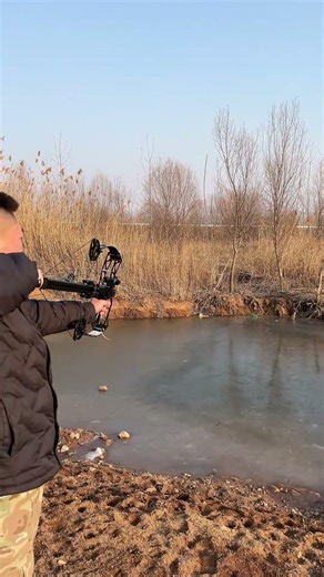 Semi-Auto 40-Round Steel Ball Compound Bow Test｜Rapid Fire Demo #fyp #sports #outdoors #hunting