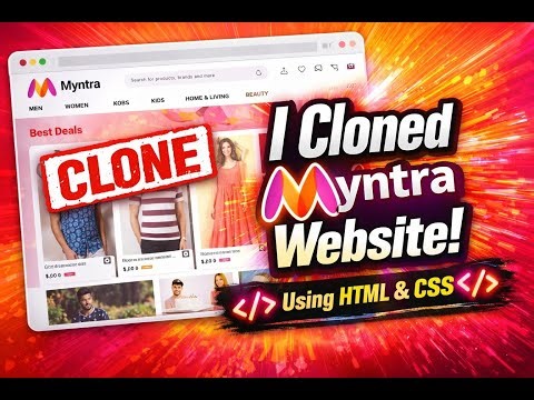 Myntra-Clone Website using HTML & CSS | Anshu Shee