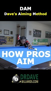 177K views · 1.4K reactions | Dr. Dave introduces DAM (Dave’s Aiming Method), which summarizes all the most important elements of accurate and consistent aiming. For more info, see: https://drdavepoolinfo.com/faq/aiming/dam/ | Dr-Dave Alciatore | Facebook