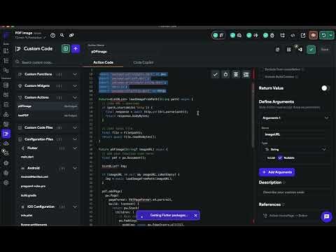 Flutterflow PDF Image