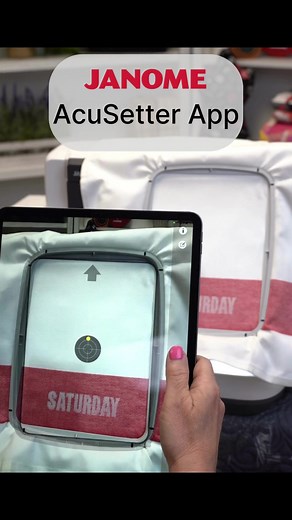 Janome's AcuSetter App brings image technology to design placement for the ultimate in precise, trouble-free embroidery positioning! Use your iPad and the Wi-Fi capabilities on your MC 15000, Skyline S9, or Continental M17 for perfect placement of embroidery. Click here to learn more: [https://www.janome.com/products/acusetter/?utm_source=instagram&utm_medium=organic social&utm_campaign=acusetter reel](https://www.janome.com/products/acusetter/?utm_source=instagram&utm_medium=organic social&utm_
