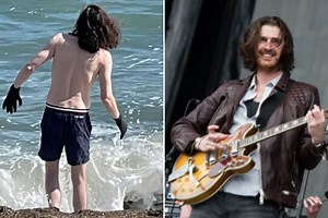 Hozier enjoys dip in sea after soaking up sun in Greystones, Wicklow