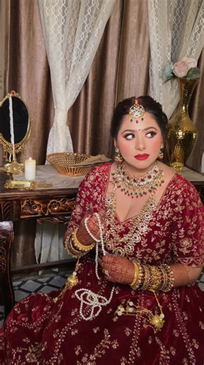 Jaishree Sharma Makeup Artist | Educator | My Stunning Bride @khewaria_ts on Her Special Day🍂🪞✨️ #viralbride #glambride #viralreeĺ #bridalmakeup | Instagram