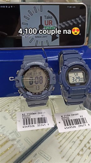 Casio illuminator rubber couple😍 #originalcasio #parenggil | Take UR Time