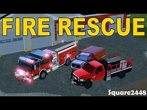 Farming Simulator 17 Fire Rescue | Warehouse Fire | Kart Fire | School Bus Fire