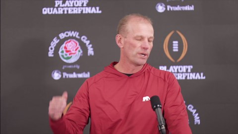 Alabama's Kalen DeBoer previews Rose Bowl vs. top-ranked Indiana