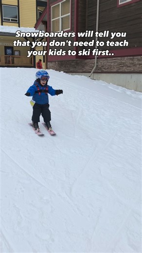 Steph Atilano on Instagram: "Favor is returned when they learns to board... #ski #skifamily #snowboard #snowboardfamily"