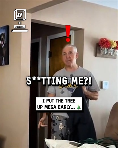 800K views · 3.2K reactions | My husband lost it that I already put up the tree...  #holiday #Christmas | UNILAD | Facebook