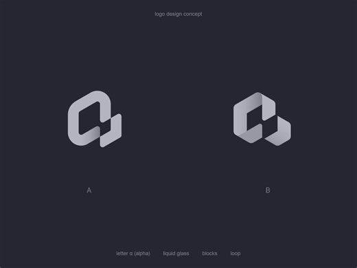 Loop / α / Blocks Logo Testing