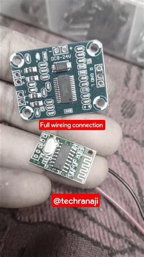 connection Wire detailed information audio board and bluetooth chip module connection