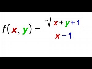 Finding and sketching the domain of sqrt (x+y+1)/(x-1),a multivariable function.