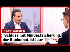 "End of welfare benefits, the ATM is empty" - "Heute" Backstage