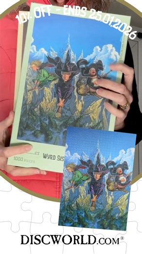 Discworld Official | What's better than snuggling up when the weather is so drab? How about solving one of our slightly tricky Discworld puzzles! To brighten... | Instagram