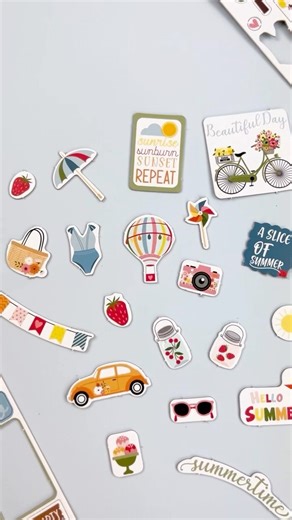 Chipboard pieces bring some great dimension and interest to your projects like these “Here Comes The Sun” chipboard. What chipboard pieces do you reach for first?! #echoparkpaper | Echo Park Paper