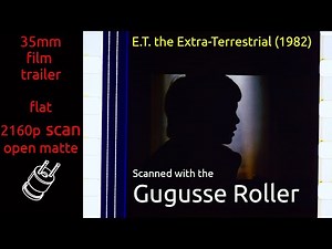 E.T. the Extra-Terrestrial (1982) 35mm film trailer, flat open matte, 2160p