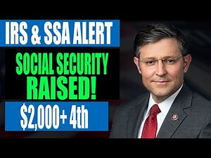 CONFIRMED UPDATE: $2,000+ 4th Stimulus Check + Social Security Raise for SSI, SSDI & VA