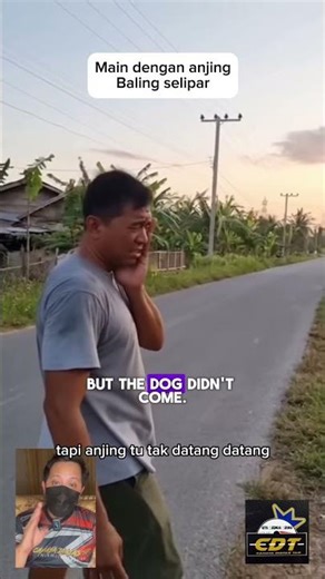 Main dengan anjing Baling selipar