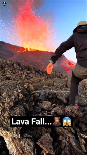 How Hot Is Lava to Touch ??🌋🤔. Follow for more ✅