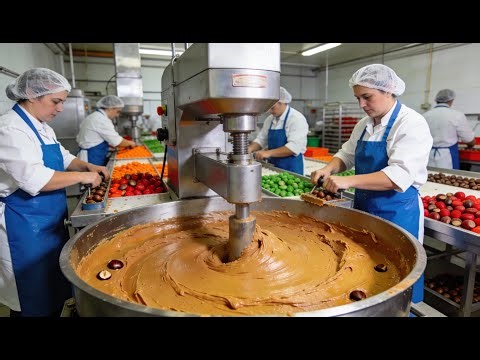 Inside the Chestnut Paste Factory – How Hard Fruits Become Premium Creams , full Process