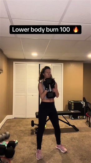 100 Rep Lower Body Dumbbell Workout for Strength Training