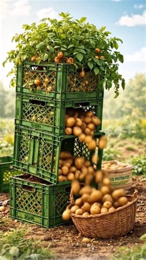 How to Grow More Potatoes in Less Space 🥔 | Easy Potato Tower Gardening Method