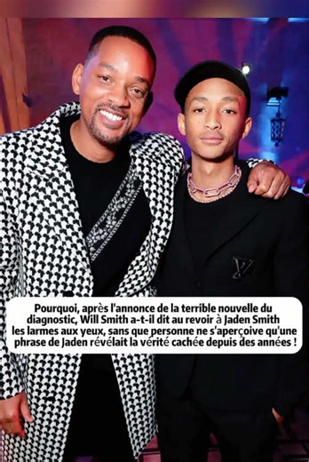 Tragédie de Jaden Smith : Diagnostic choquant révélé