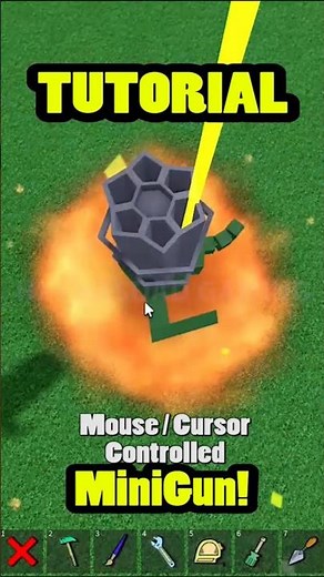 Roblox Build a Boat for Treasure Mouse Cursor controlled Minigun Tutorial #roblox #babft