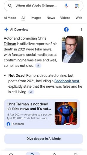 Chris Tallman did not die!