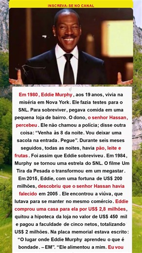 A Bondade de Eddie Murphy...