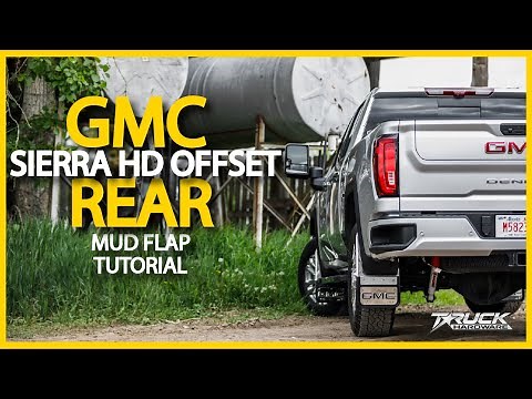2020 GMC Sierra HD Gatorback CS Rear Offset Mud Flap Installation
