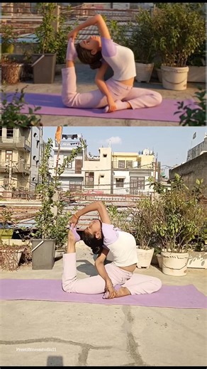 Try this pose #yoga #flexibility #shortsfeed #viralshort #shorts #song #fitness#backbend #yogashorts