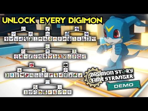How to get EVERY Digimon in the Time Stranger Demo! Full Evolution Trees unlocked!