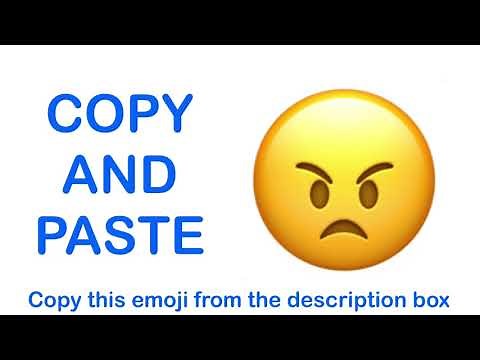 Angry Face EMOJI ( APPLE ) - COPY and PASTE EMOJIS 😠