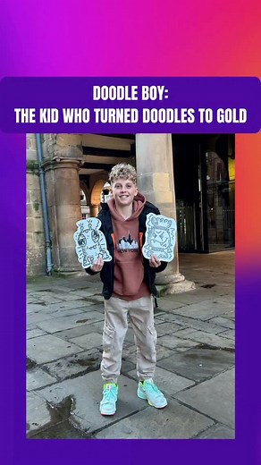 Childhood sketches became global empire 🎨 Doodle Boy transformed classroom drawings into restaurant murals, brand collaborations, and international recognition—proving that consistent creativity and social media visibility can turn young talent into professional success when passion meets opportunity and viral momentum. #DoodleBoy #YoungArtist #ViralArt #KidArtist #DoodleArt #ArtProdigy #YoungTalent #ArtSuccess #TeenArtist #CreativeKids | Eyebiokin Kenny Peter