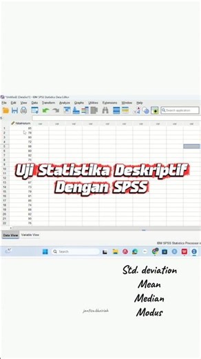 Descriptive Statistics Test #short #descriptivestatisticstest #spss