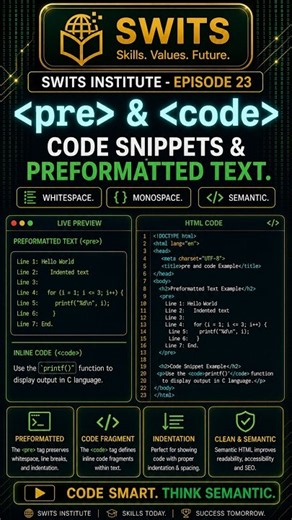 Code Snippets: & Tags | HTML5 Web Dev Course #23