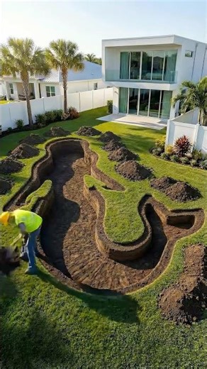 I Built a Giant Mermaid Swimming Pool in My Backyard