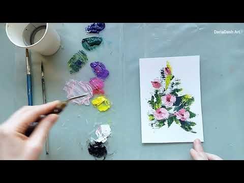Beautiful Abstract Flowers Acrylic Painting Ideas / STRESS RELIEF #105
