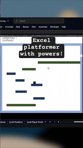Gaming Inside Excel? 🤯 | The Second Level #codingfun #excel #codingprojects