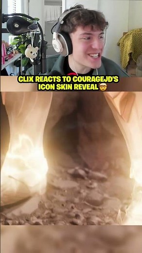 Clix REACTS to CourageJD's Icon skin reveal 🤯