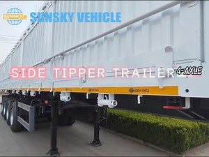 16 reactions | Sidewall tipper semi-trailers are a versatile transport solution. It is used to transport products such as maize, wheat, and grain. Payload: 60,000kgs Height of side wall:1500mm Axle: 4 Axles,13 Tons Suspension:FUWA brand with 10pcs leafs spring Contact me via WhatsApp: 86 13666007515 Create safe and efficient goods shipments! #sidewalltrailer #sideboardtrailer #sunskyvehicle #logistics #transport | Sunsky Semi-trailer Manufacturer | Facebook