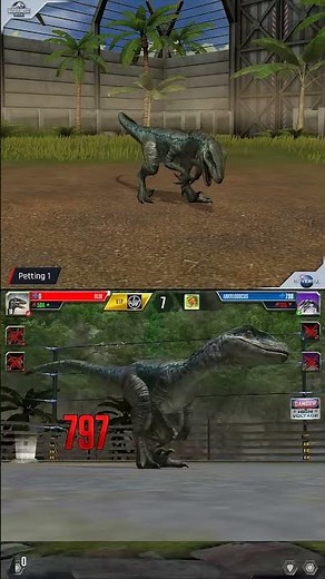 BLUE VELOCIRAPTOR ALL ANIMATION | Jurassic World The Game