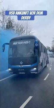 HSV Ankunft vor dem Derby ! #hsv #hamburg #pyro #bremen