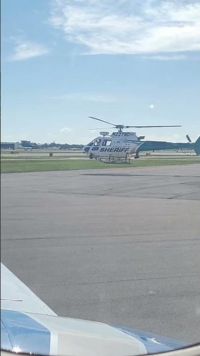 Sheriff's AS350 B3 Helicopter Takeoff