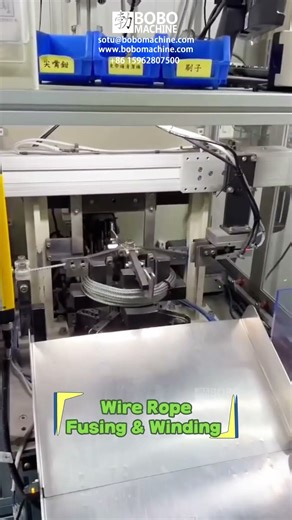Wire Rope Fusing, Winding And Packaging Machine