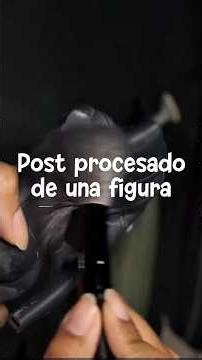 Post-processing of a 3D printed figure #3dprinting #figure #postprocessing