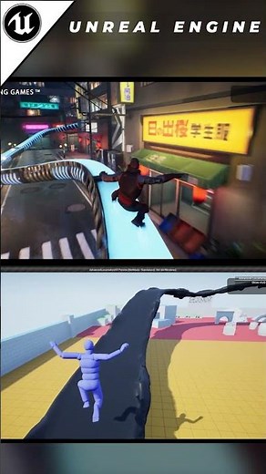 UE5 Grinding Rail with IK Foot Placement #unrealengine #gamedev #GrindingRail